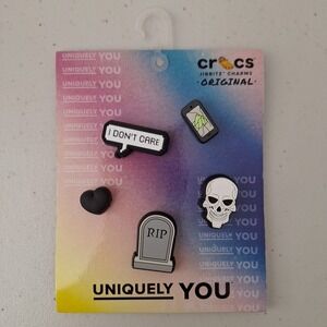 Crocs Charms Jibbitz Uniquely You Ghosting Halloween Holiday, 5 Pack, NEW